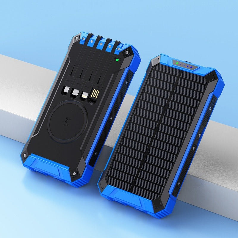 Wireless Solar Power Bank Charger