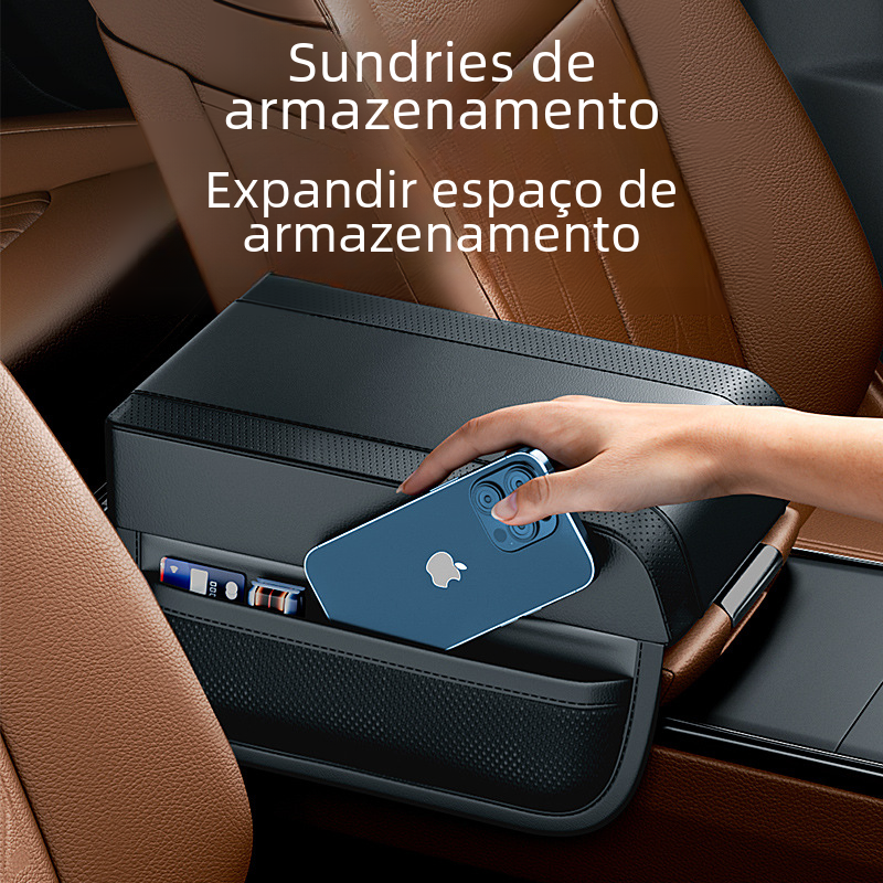 Universal Car Armrest Cushion with Memory Foam Support