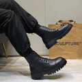 British Style Martin Boots with Side Zipper for Men