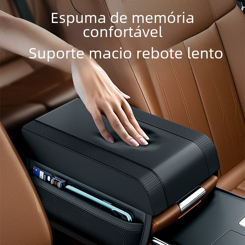 Universal Car Armrest Cushion with Memory Foam Support